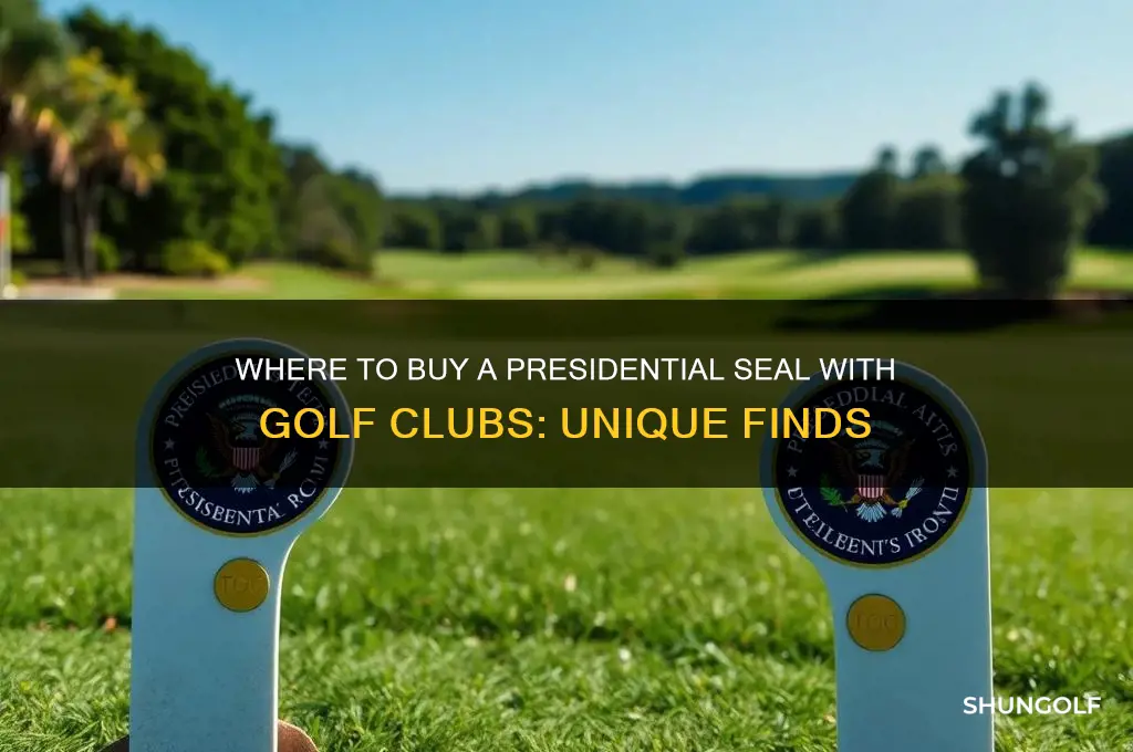 where can you buy a presidential seal with golf clubs