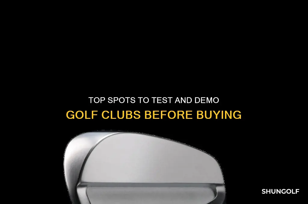 where can you demo golf clubs