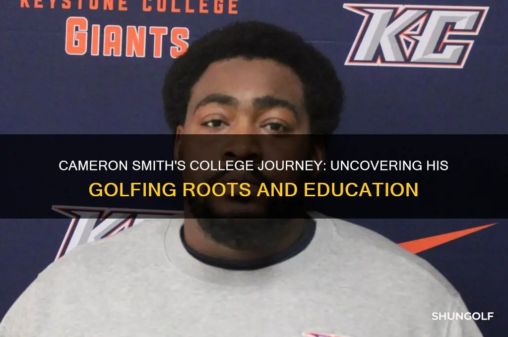 where did cameron smith golfer go to college