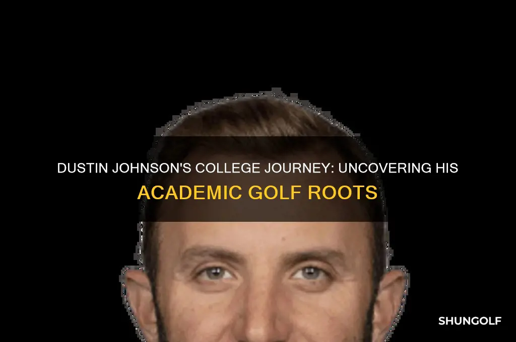 where did dustin johnson the golfer go to college