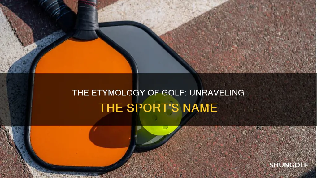 where did golf name come from