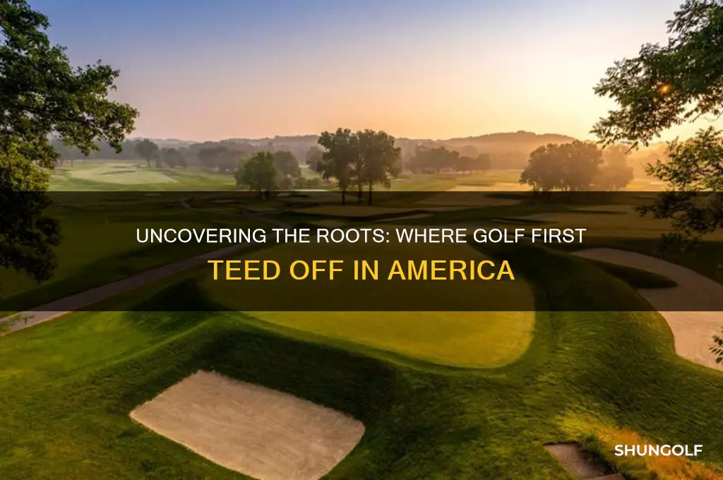 where did golf originate in the united states