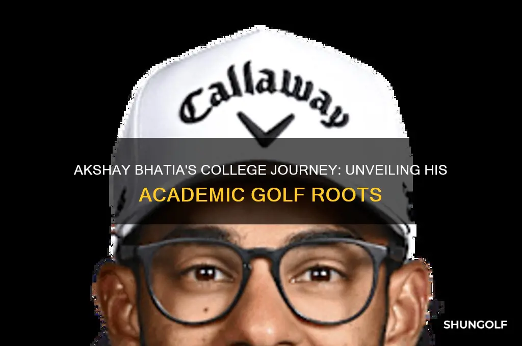 where did golfer bhatia go to college
