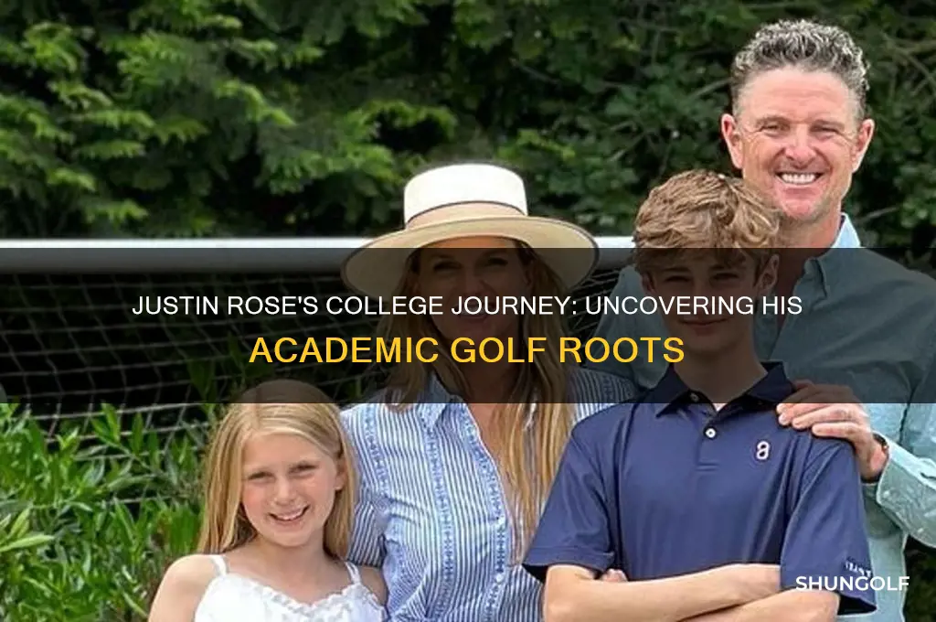 where did golfer justin rose go to college