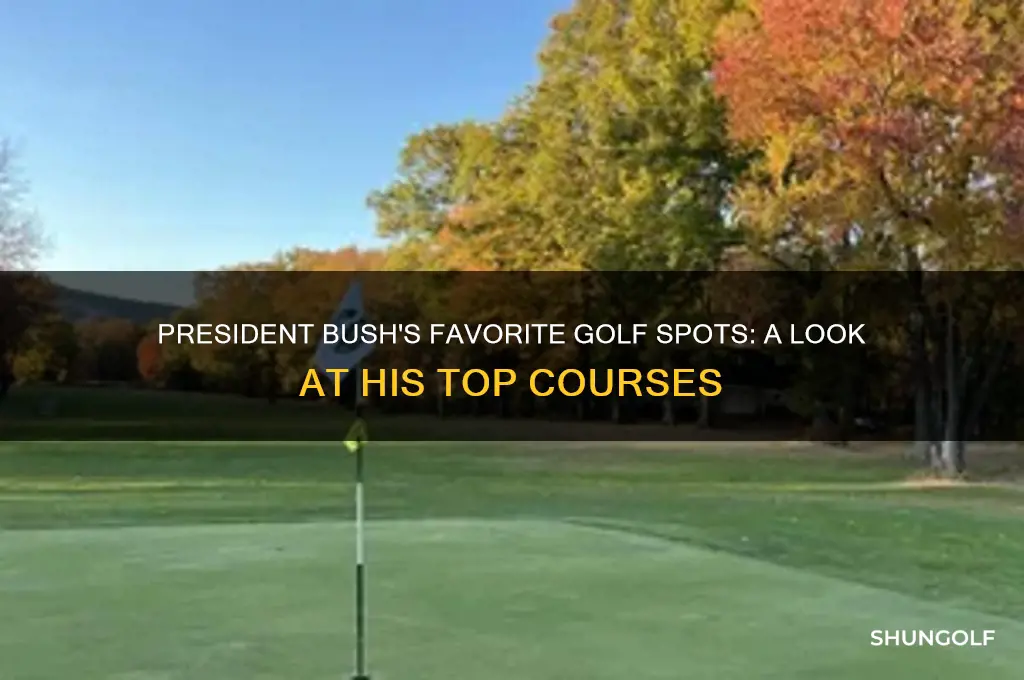 where did president bush golf the most during his presidency