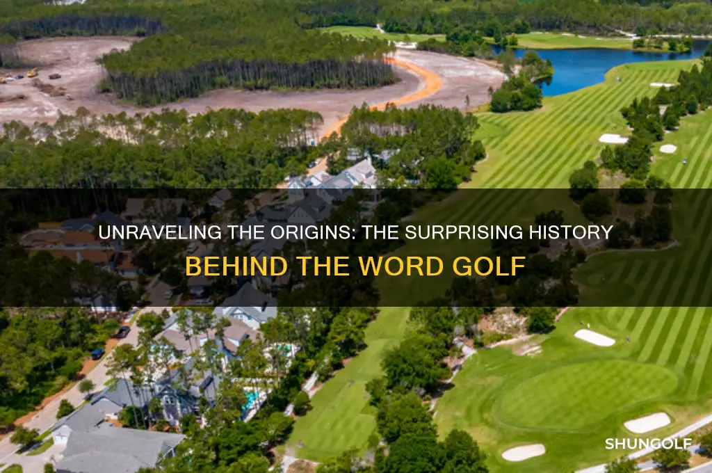 where did tbe word golf come from