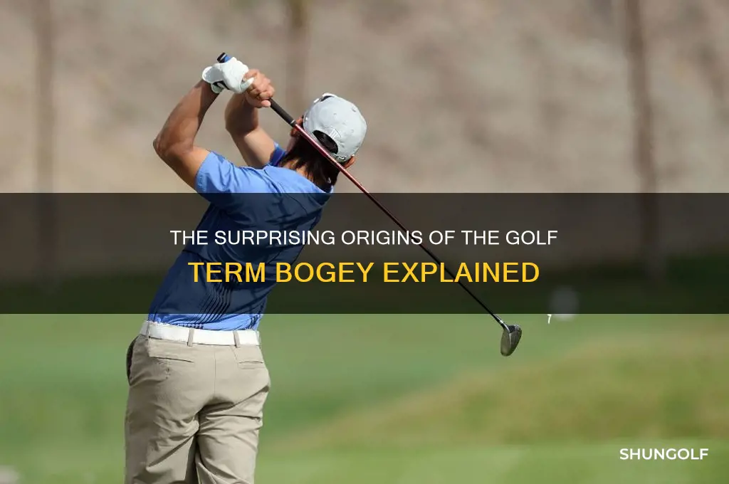 where did the golf term bogey come from
