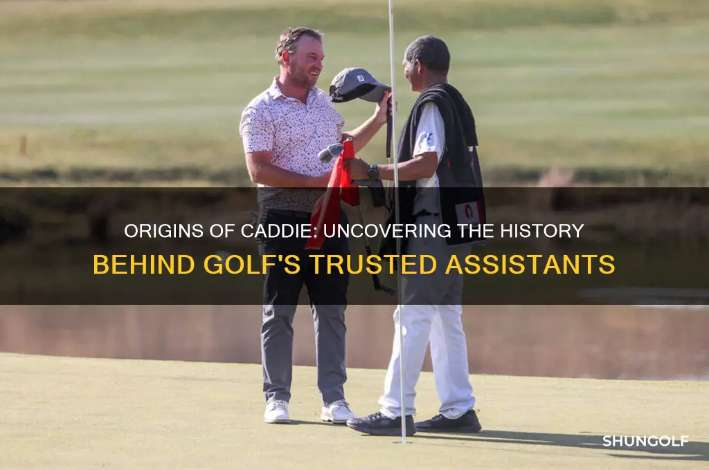 where did the golf term caddie come from
