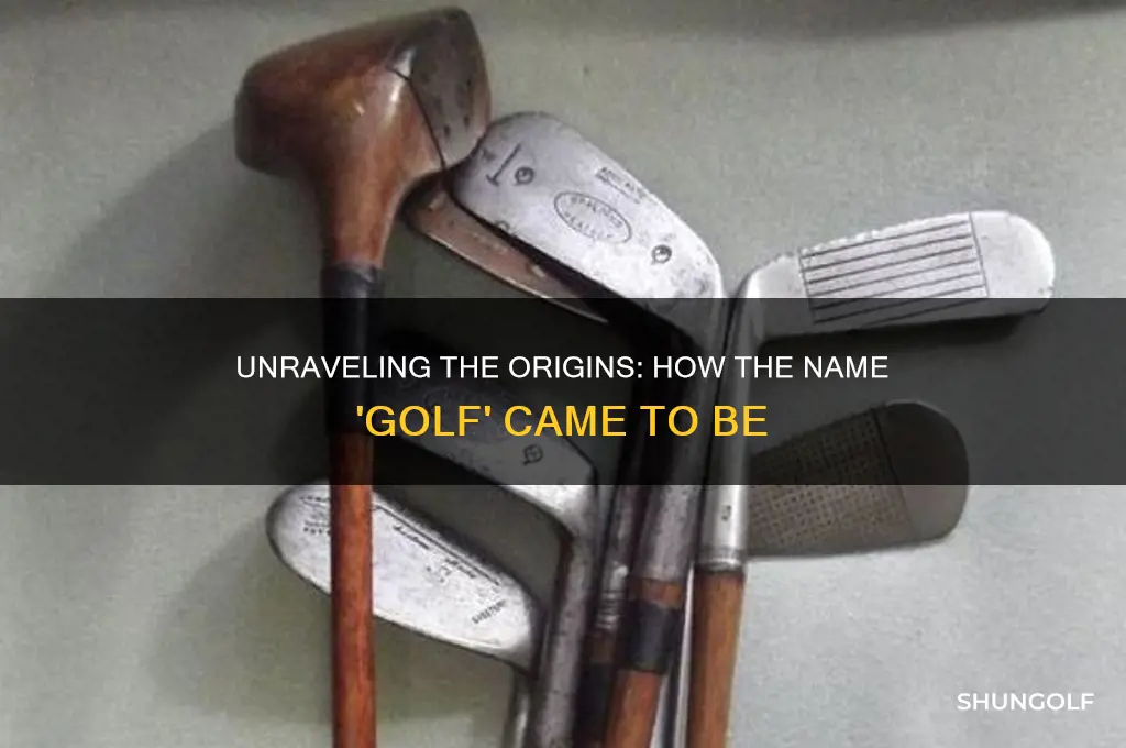 where did the name golf come from