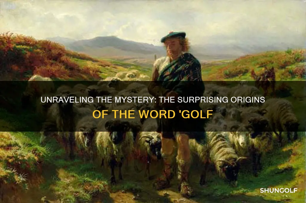 where did the name of golf come from