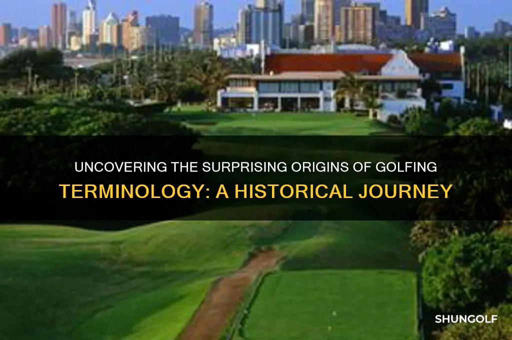where did the term orignate from when golfing