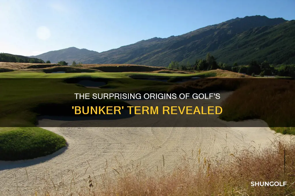 where did the word bunker come from in golf