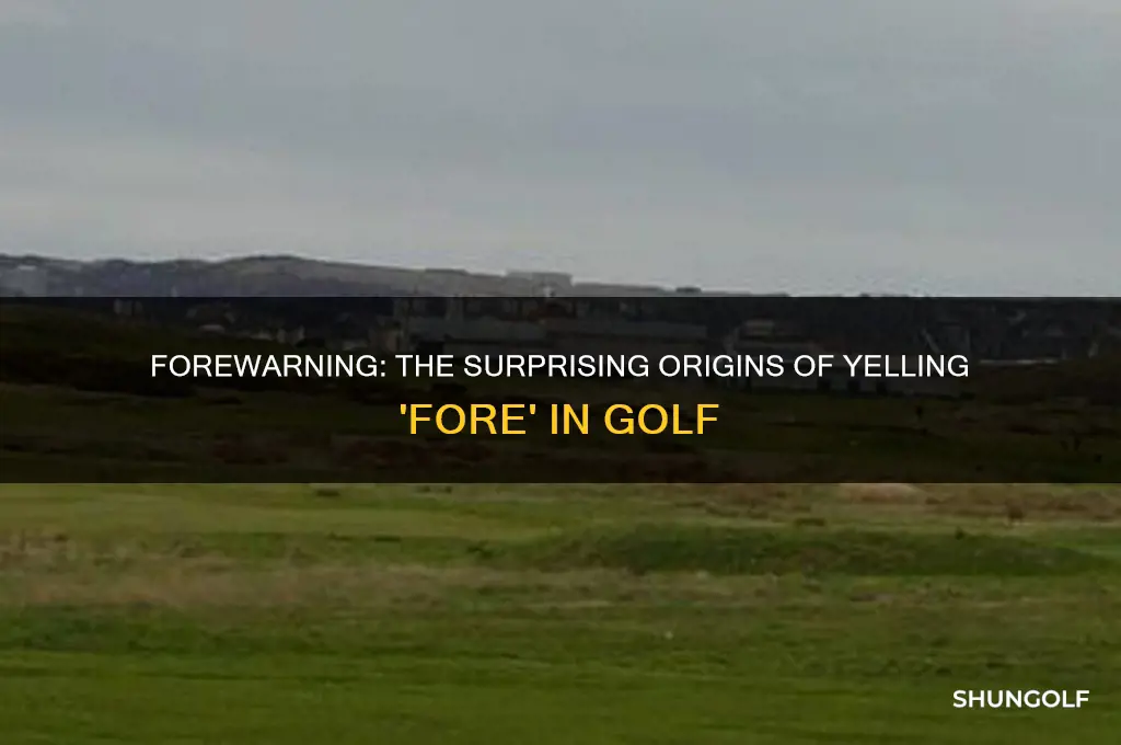 where did yelling fore in golf come from