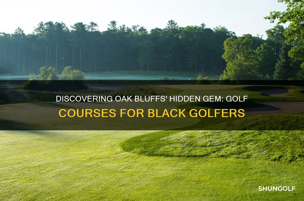 where do black people golf in oak bluffs