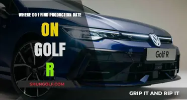 Locating the Production Date on Your Golf R: A Quick Guide