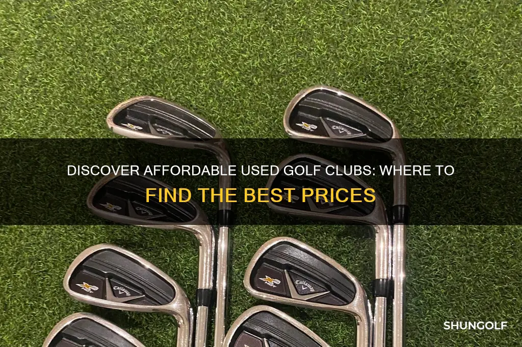 where do i find the price of used golf clubs