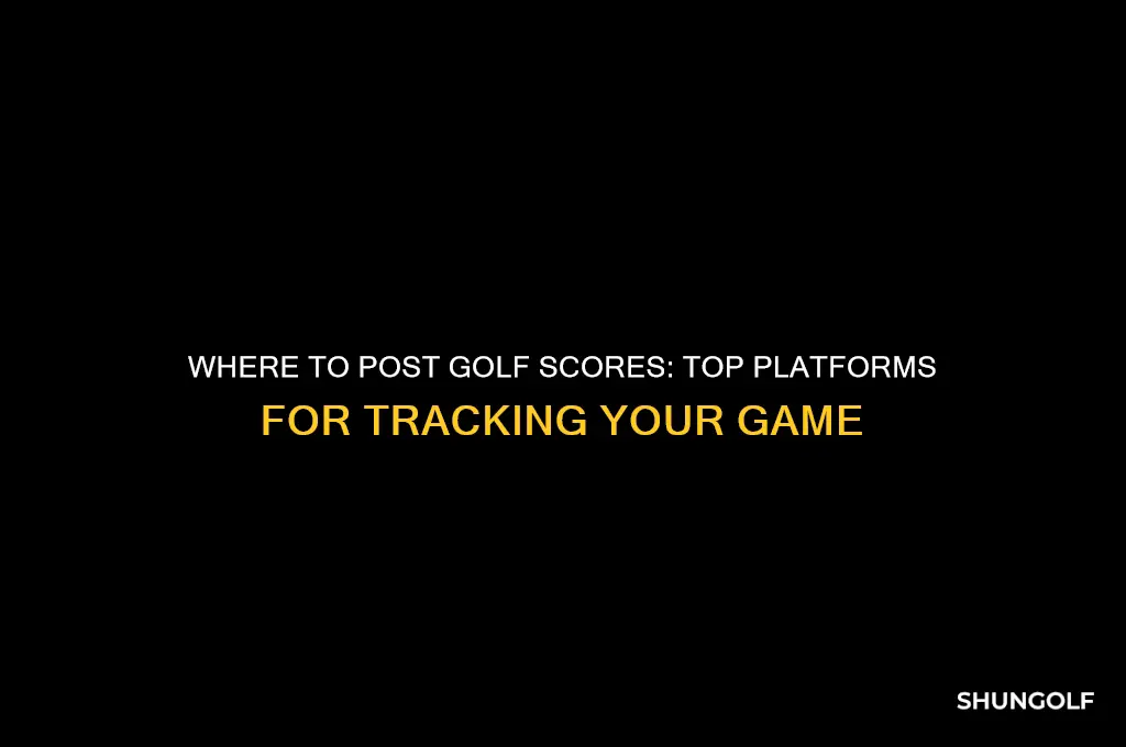 where do i post my golf scores