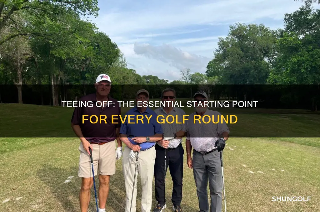 where do you begin a round of golf