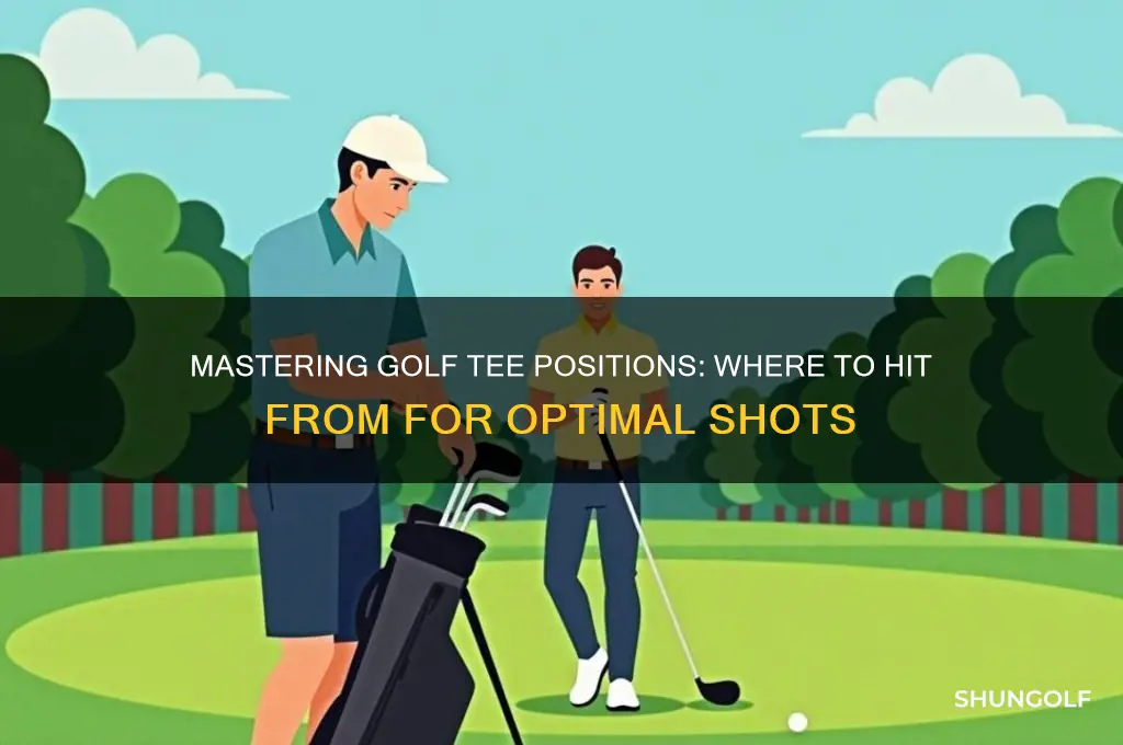 where do you hit from in golf