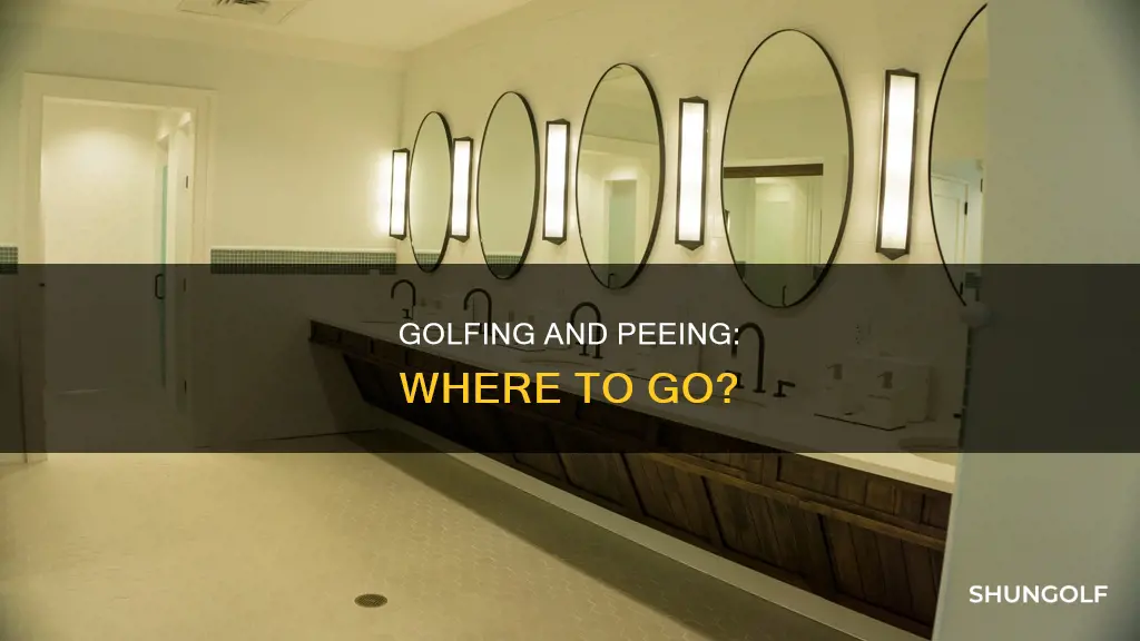 where do you pee when golfing