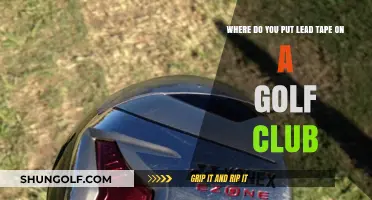 Strategic Placement of Lead Tape on Golf Clubs for Optimal Performance