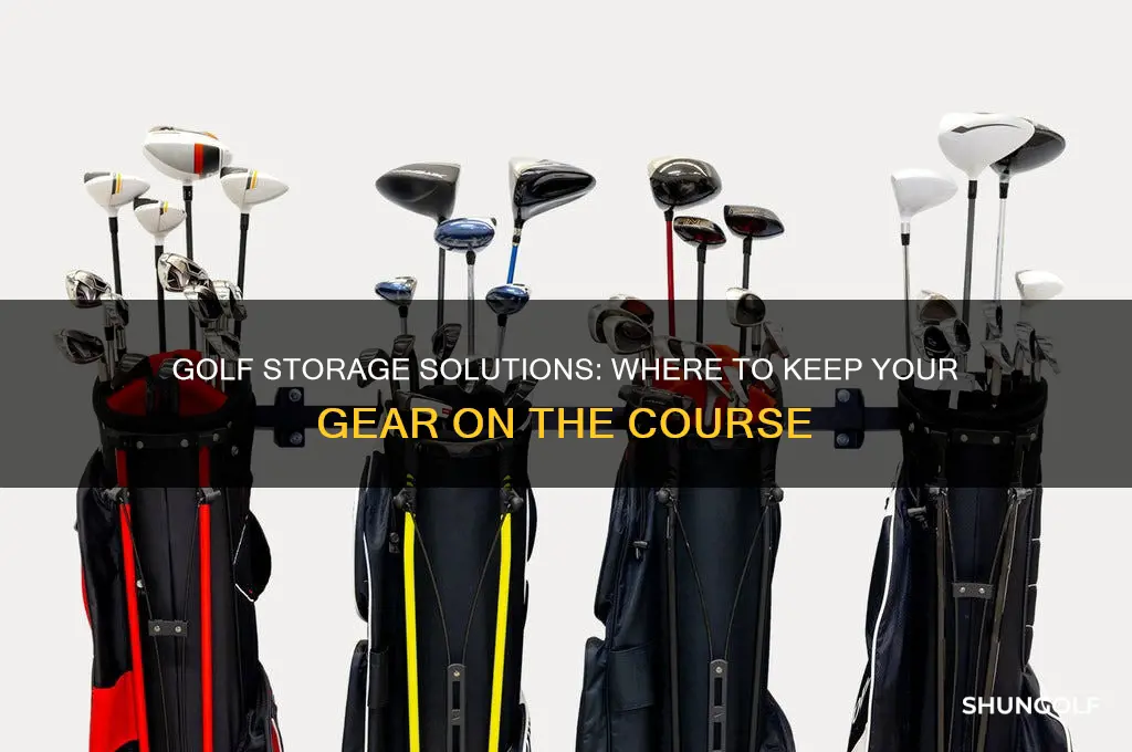 where do you put your stuff during golf