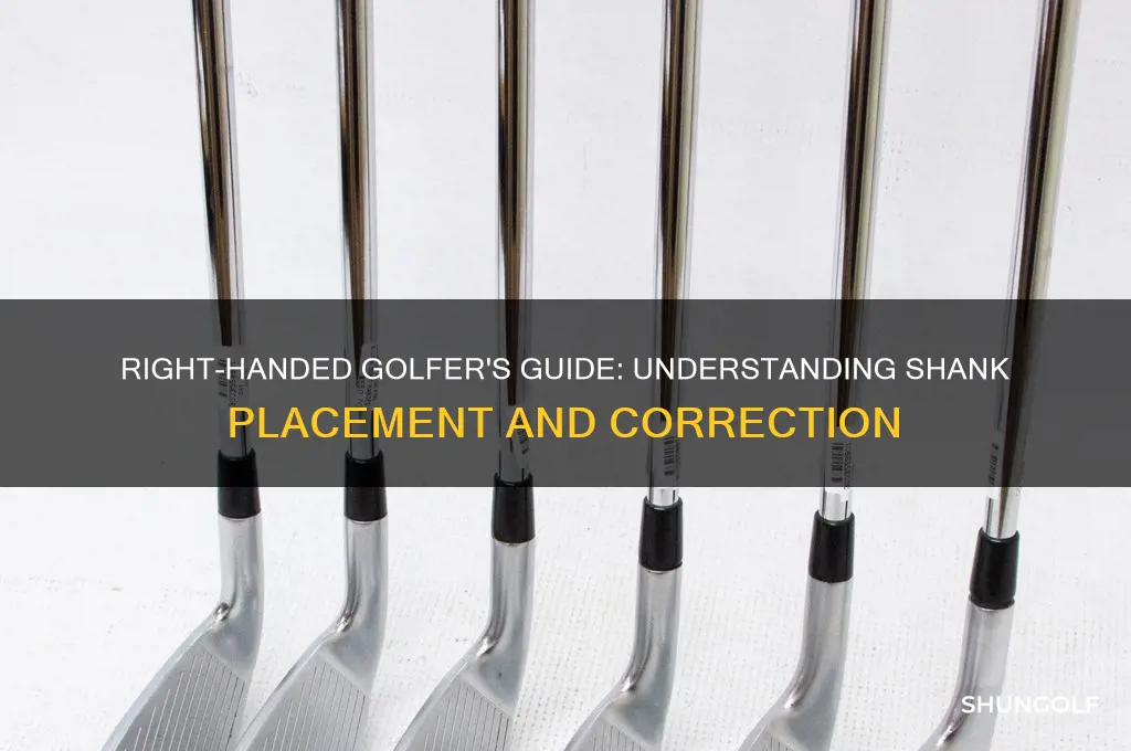 where does a shank go for a right handed golfer