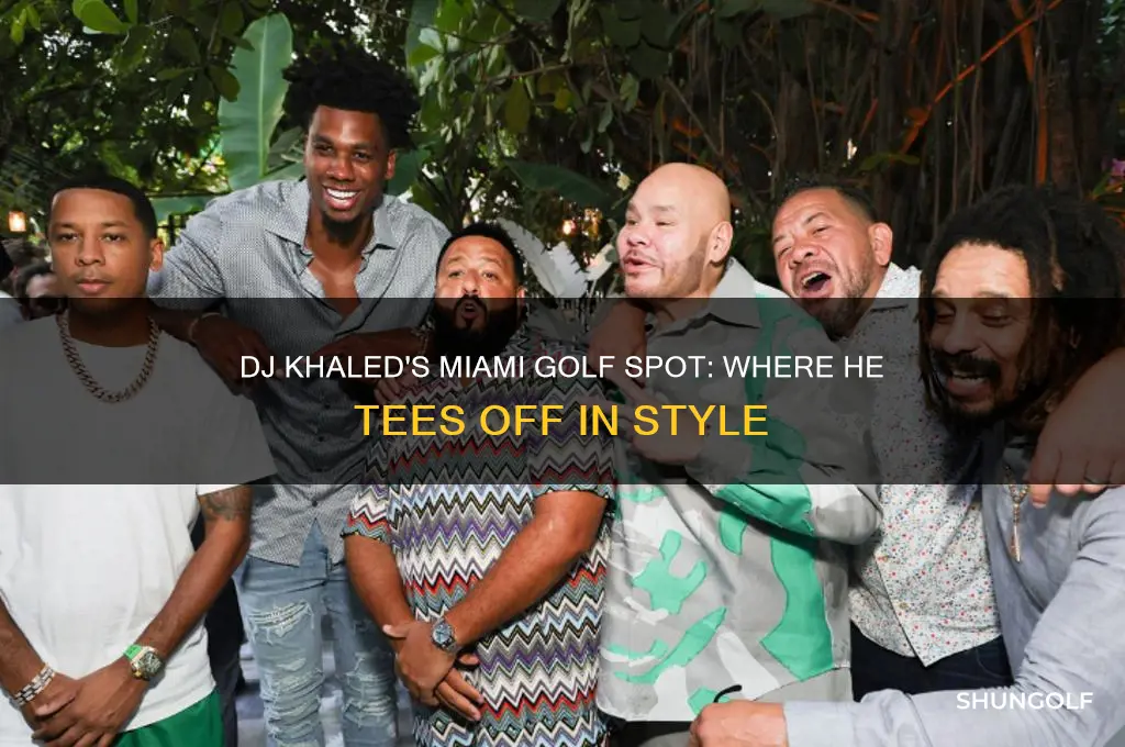 where does dj khaled golf in miami