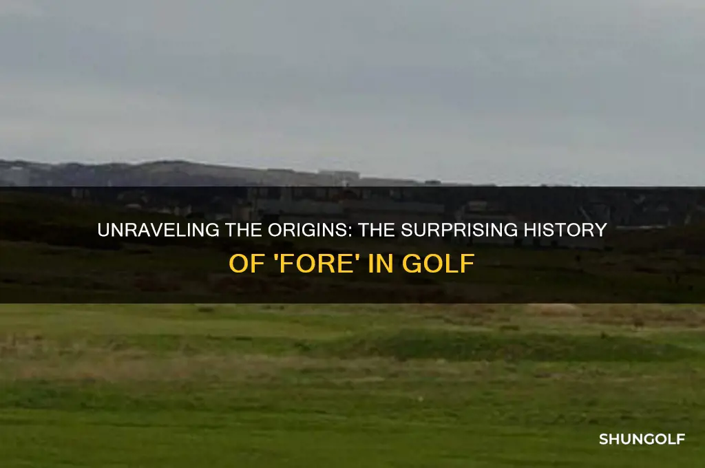 where does fore in golf come from