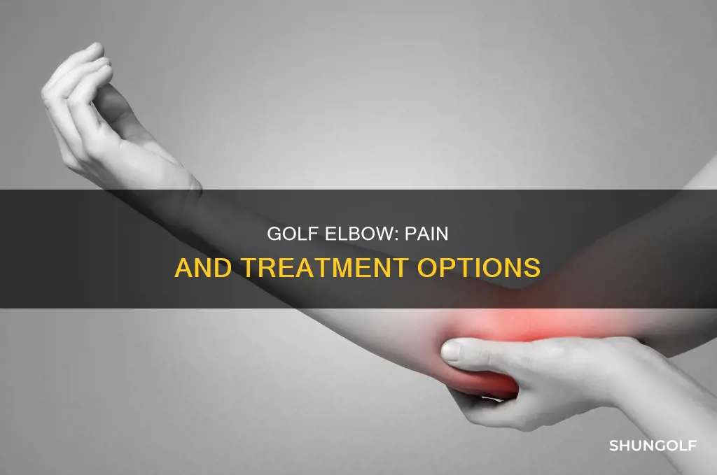 where does golf elbow hurt