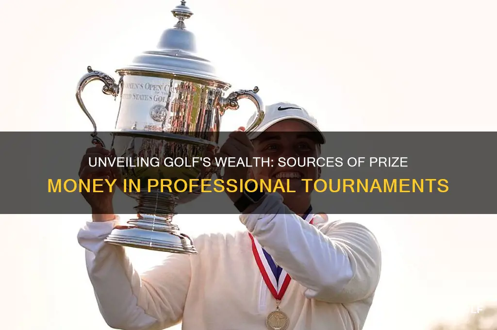 where does golf prize money come from
