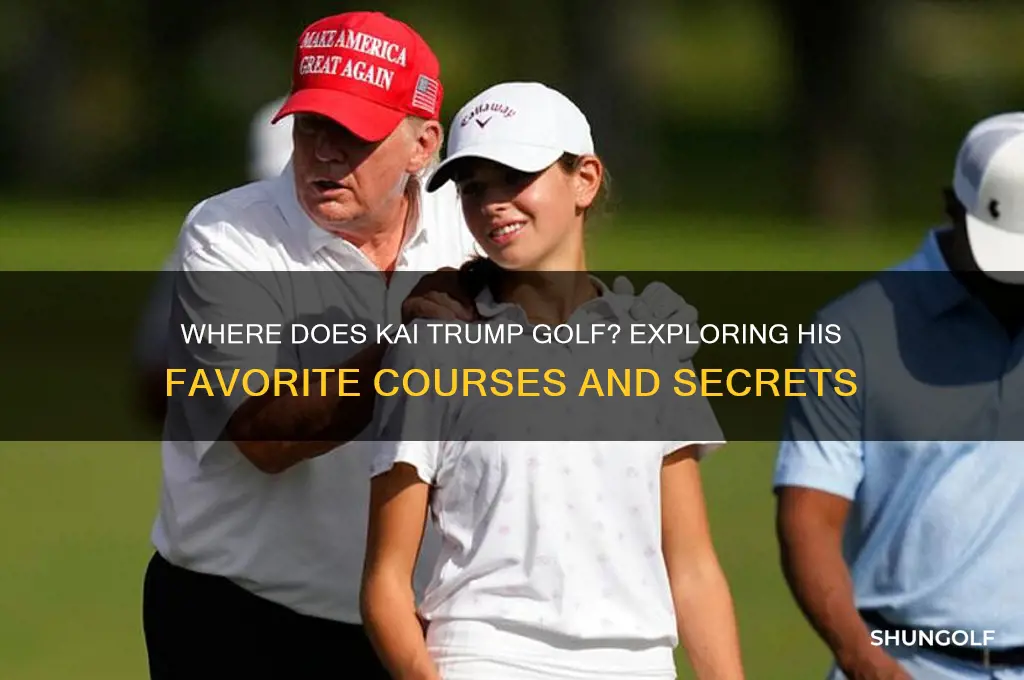 where does kai trump golf