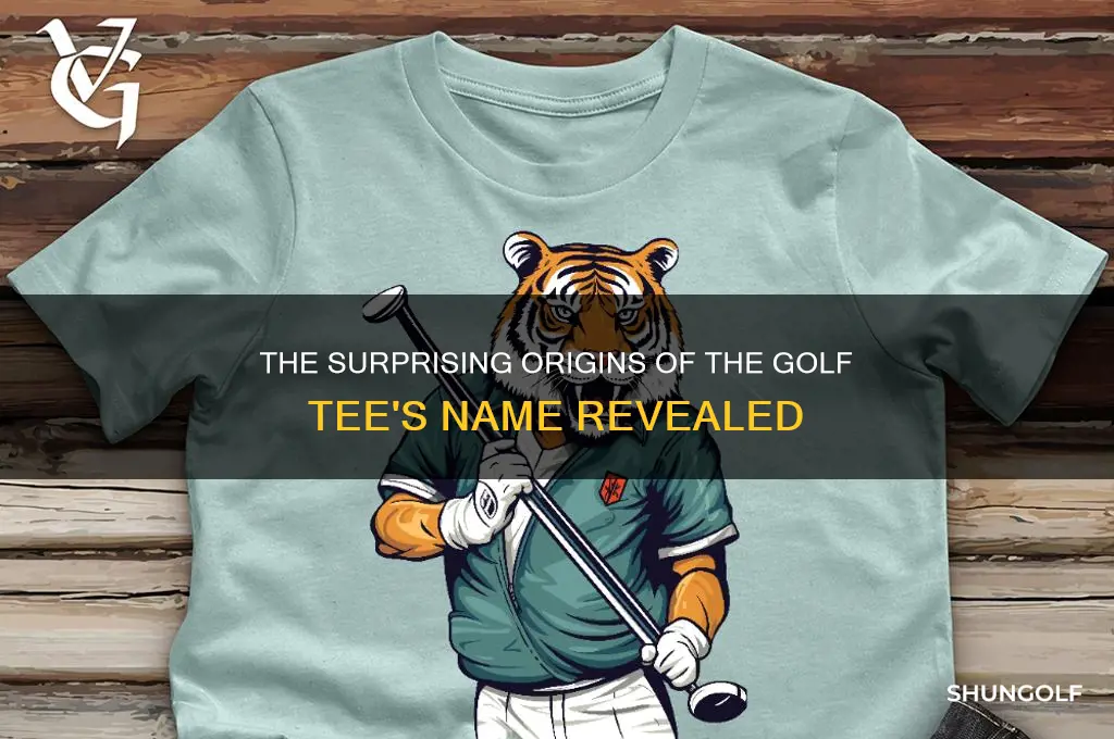 where does the name golf tee come from