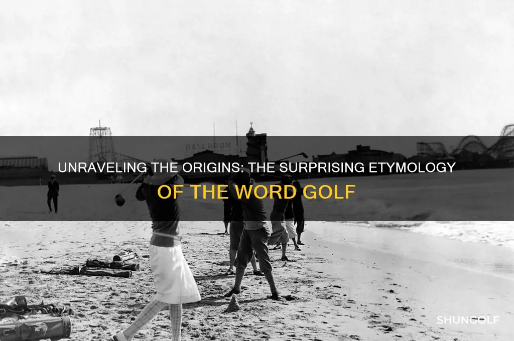 where does the word golf derive from
