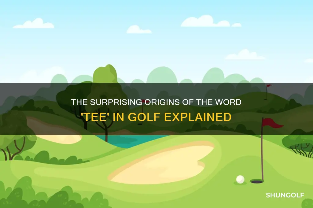 where does the word tee in golf come from