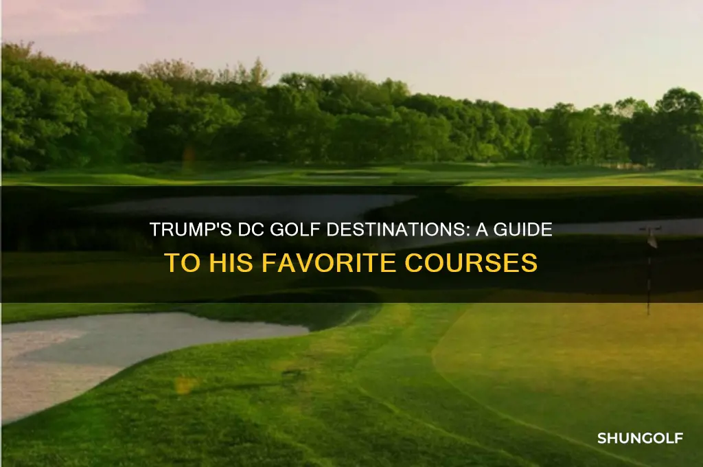 where does trump golf in dc