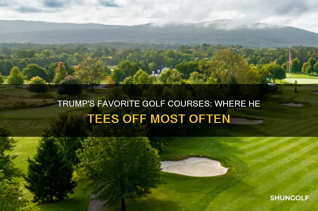 where does trump golf the most