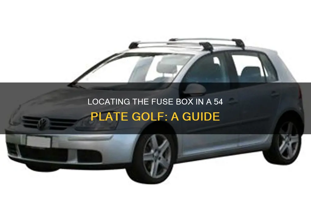 where is 54 plate golf fuse box