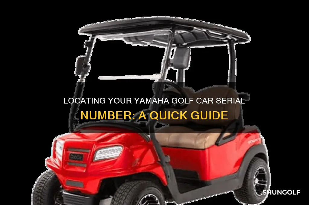 where is a yamaha golf car serial number