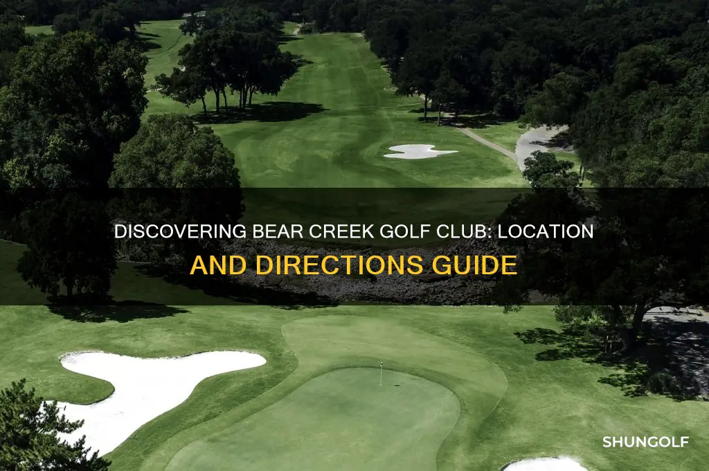 where is bear creek golf club