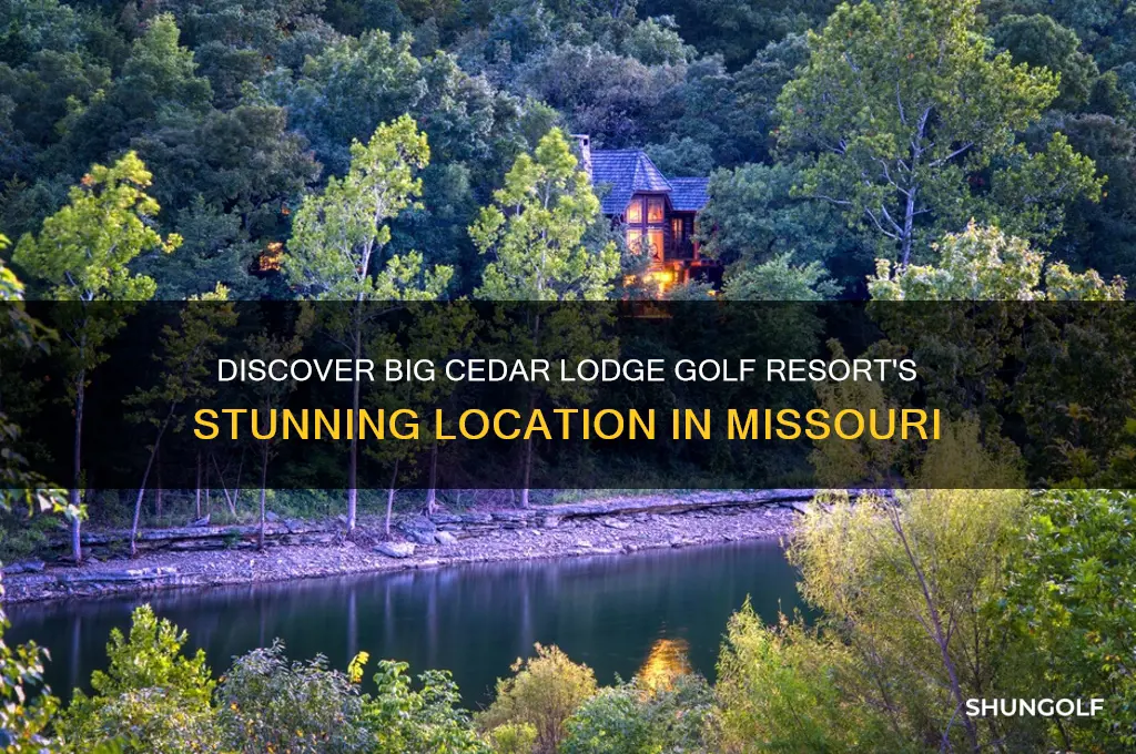where is big cedar lodge golf resort