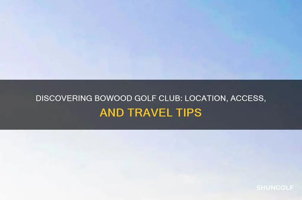 where is bowood golf club