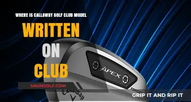 Locating Callaway Golf Club Model Numbers: A Quick Guide