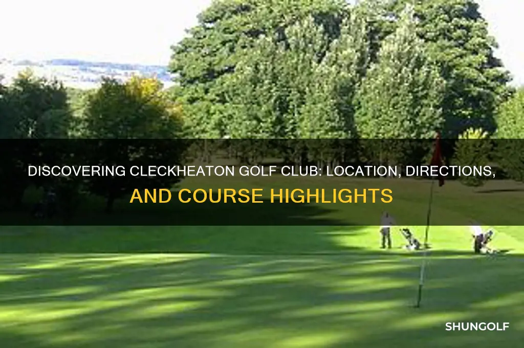 where is cleckheaton golf club