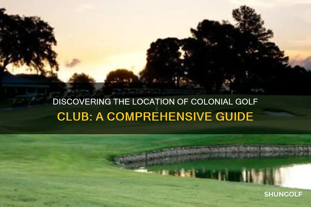 where is colonial golf club