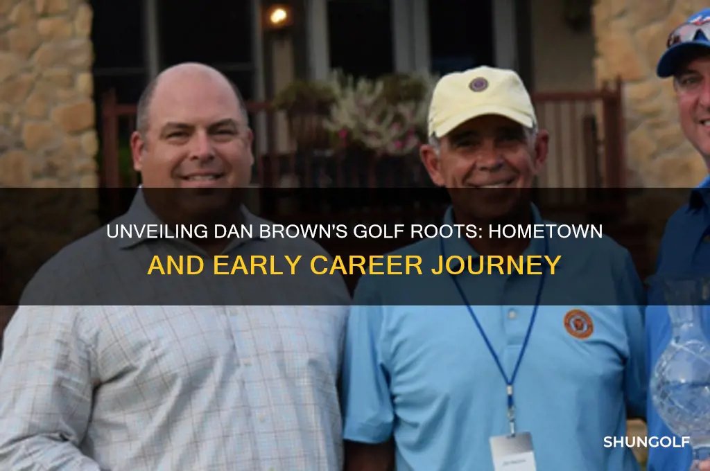 where is dan brown the golfer from