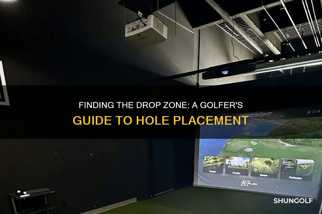 where is drop zone on golf hole
