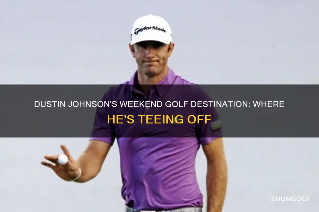 where is dustin johnson golfing this weekend