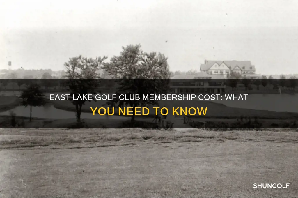 where is east lake golf club membership cost