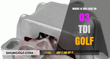 Locating the ENG Code on a 2003 TDI Golf: A Guide